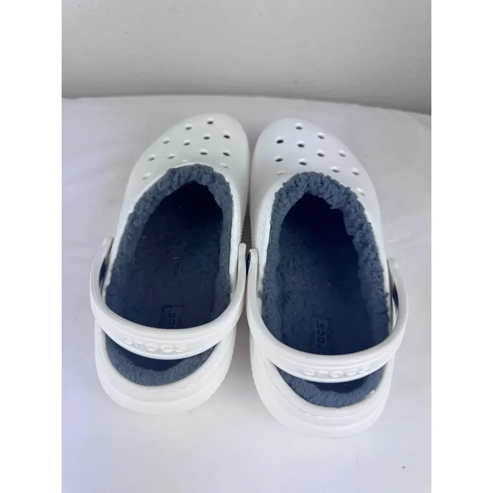 Crocs Insulated White with Grey Junior size 6